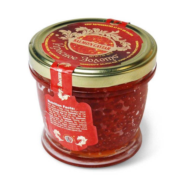 Golden Keta Salmon (red) Caviar For Sale: 200g (7oz) - Buy Online At 