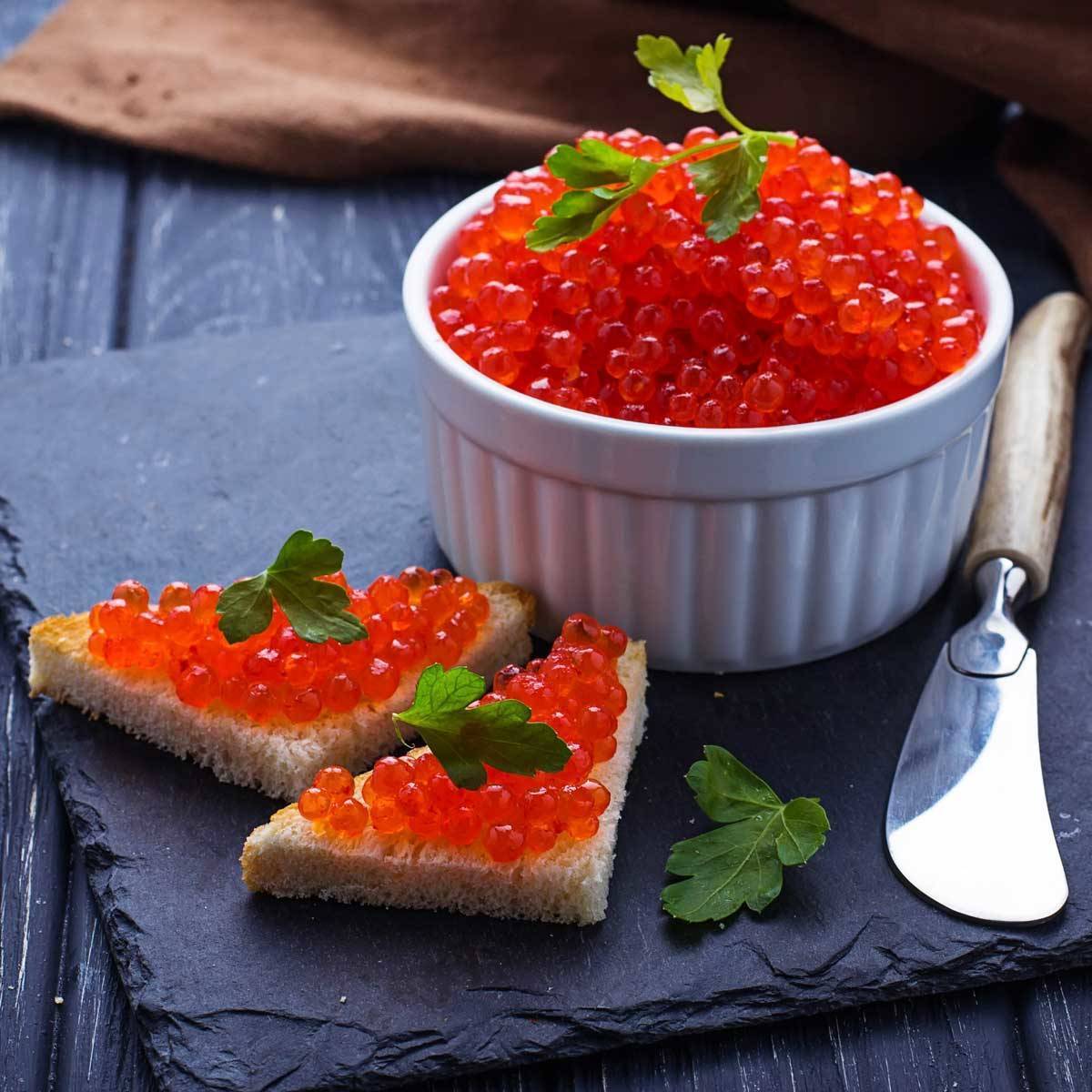 Cured king salmon roe - the best roe you can buy!